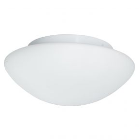 Searchlight Bathroom Flush Ceiling Light, 28cm, White