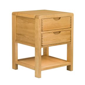 Ercol Bosco 2 Drawer Bedside Cabinet