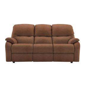 G Plan Mistral 3 Seater Leather Sofa, Dallas Tan