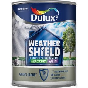 Weathershield Quick Dry Satin Paint, 750ml, Green Glade