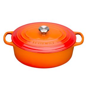 Le Creuset Signature Cast Iron Oval Casserole, 27cm, Volcanic