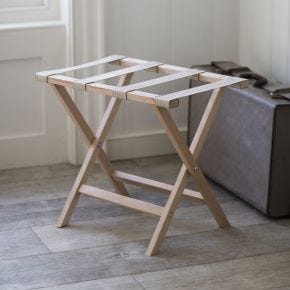 Garden Trading Weekend Folding Luggage Rack, Beech