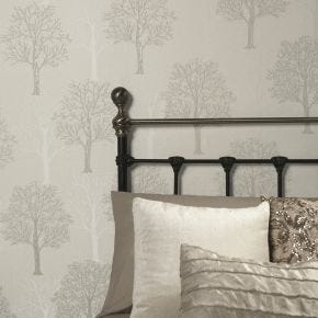 Holden Decor Opus Ornella Wallpaper, Grey