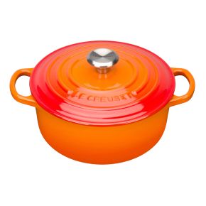 Le Creuset Signature Cast Iron Round Casserole, 20cm, Volcanic