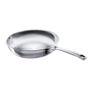 Le Creuset 3-Ply Uncoated Frying Pan, 24cm, Stainless Steel