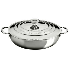 Le Creuset Signature Stainless Steel Shallow Casserole, 30cm