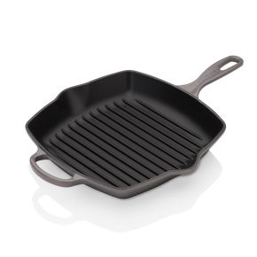 Le Creuset Signature Cast Iron Square Grillit, 26cm, Flint