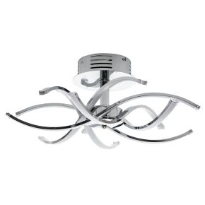 Casa Bosworth LED Ceiling Light, Chrome