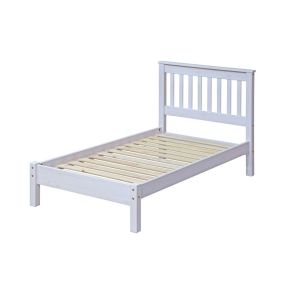 Casa Connor Bed Frame, Single, White