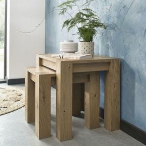 Casa Toledo Nest of Tables, Light Oak