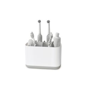 Joseph Joseph EasyStore Toothbrush Holder, Large, Light Grey