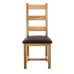 Casa Seville Ladder Back Dining Chair, Oak