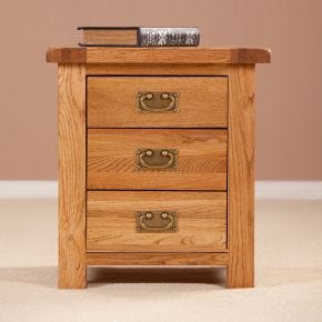 Casa Seville 3 Drawer Bedside Cabinet