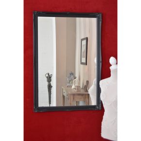 Mirror Outlet Fraser Beaded Mirror, 102x72cm, Black