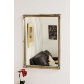 Mirror Outlet Fraser Beaded Mirror, 102x72cm, Silver