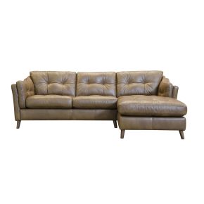 Alexander & James Saddler Right Hand Leather Chaise Sofa