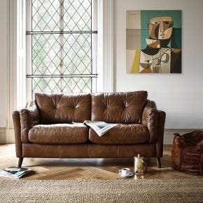 Alexander & James Saddler Midi Leather Sofa