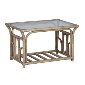 Casa Lana Cane Coffee Table, Java Wash