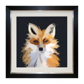Complete Colour Scruffy Fox, Framed Picture