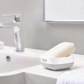 Joseph Joseph Slim Compact Soap Dish, Light Grey