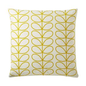 Orla Kiely Small Linear Stem Cushion, Sunflower