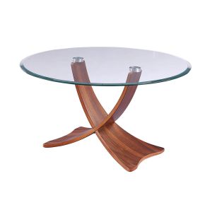 Jual Siena Glass Coffee Table, Walnut