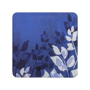 Denby Blue Foliage Coasters, Set of 6