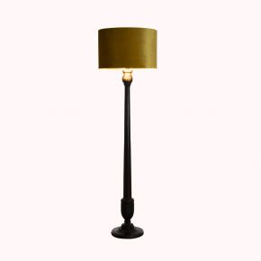 Pacific Lifestyle Wood Candlestick Floor Lamp, Black