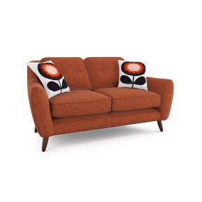 Orla Kiely Laurel Small Fabric Sofa, Tolka Brick