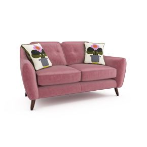 Orla Kiely Laurel Small Velvet Sofa, Bandon Dusty Rose