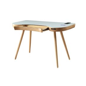 Jual San Francisco Smart Office Glass Top Desk, Oak