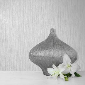 Muriva Lustre Texture Wallpaper, Silver