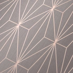 Muriva Kayla Wallpaper, Grey & Rose Gold