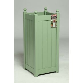 AFK Classic Tall Wooden Painted Planter, 90.5cm, Heritage Sage
