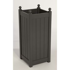 AFK Classic Tall Wooden Painted Planter, 90.5cm, Charcoal