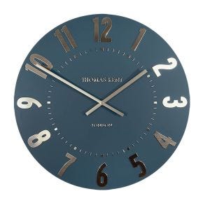 Thomas Kent Mulberry Wall Clock, 51cm, Midnight Blue