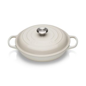 Le Creuset Shallow Casserole, 26cm, Meringue