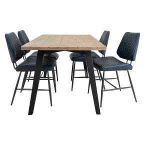 Casa Lund Table & 4 Chairs Dining Set