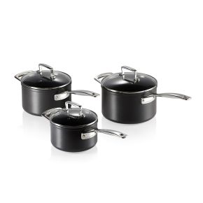 Le Creuset Toughened Non-stick Saucepan Set, 3 Piece