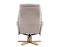 Casa Trento Fabric Swivel Recliner Chair & Stool, Wheat